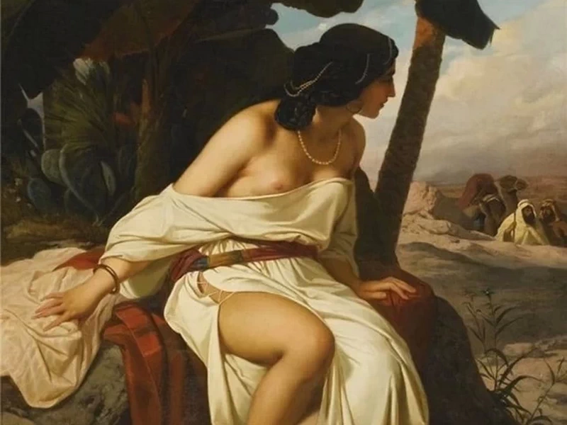 1822-Stefano Ussi - Odalisca nel deserto